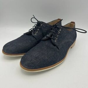 Attilio Giusti Leombruni 38 US 7.5 Chambray Denim Academic Oxfords Shoes Prep